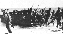 Beach landing of a LCVP-1