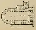 Preliminary plan for the University of Pennsylvania Library (c.1887)