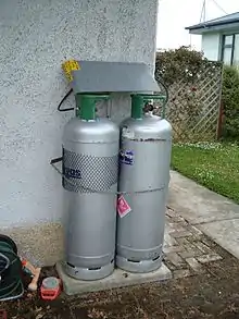 Image 53Cylinders of liquified petroleum gas (from Oil refinery)