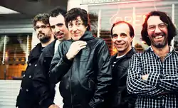 Left to right: Santiago Tavella, Santiago Marrero, Roberto Musso, Álvaro Pintos, Gustavo Antuña