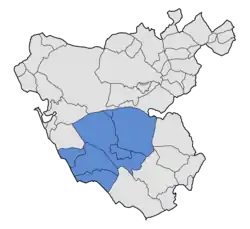 Location in the province of Cádiz.