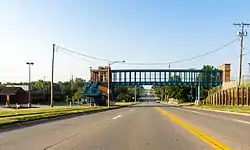 View south on 72nd Street just south of Harrison Street in La Vista, July 2017