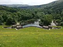 Ladybower Overflow valve-houses