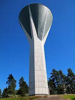 The Mustankallio water tower in Kiveriö