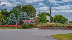 Sign at the entrance of the Choctaw Lake community