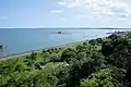 View over Lake Kasumigaura from the site