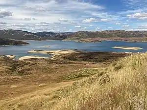 Lake Moawhango from west side looking east, January 2022