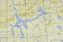 Lake Taymyr. US military map 1964 г.