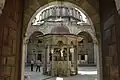 Laleli Mosque view to courtyard with ablutions fountain