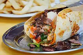 Gyros, of Greek origin