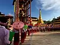 Mon people parade at Lamine Pagoda