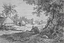 Landscape of Sawai village in 1884