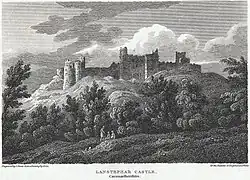 Llansteffan Castle, captured by Prince Cadell ap Gruffydd