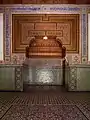 Decorated alcove in one of the chambers adjoining the garden