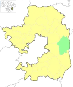 Location of Lavoriškės Eldership