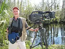 Hott on production in the Everglades working on the film John James Audubon