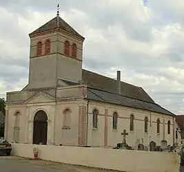 The church in Lays-sur-le-Doubs