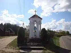 Shrine on crossroad in village