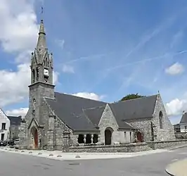 The parish church in Le Croisty