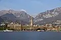 View of Lecco from Lake Como.