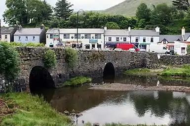 Centre of village, and the old bridge