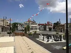 The main square of the town