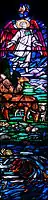 Detail from the Creation window, S.Chad,Far Headingley,Leeds, 1923: Left hand light