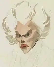 His caricatural depiction of Adrien-Marie Legendre