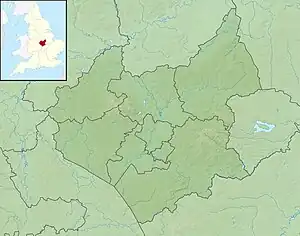 Location of reservoir in Leicestershire, England