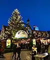 Entrance to the Christmas Market from the northwest corner of the market place