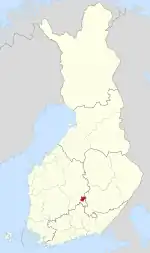 Location of Leivonmäki in Finland