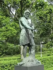 1932 bronze version of Kullervo Speaks to His Sword at Eläintarha in Helsinki