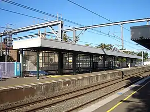 Lewisham railway station platform