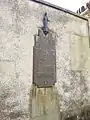 Liberation memorial plaque in Bayeux