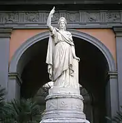 Italia turrita e stellata (1861) in Naples