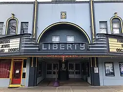 Facade of the Liberty Theatre in Camas, Washington