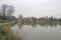 Pond in the centre of Libkov