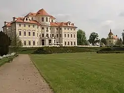 Liblice Castle and Church of Saint Wenceslaus