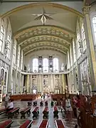 An interior view of the Basilica's eastern side wing