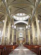 A view of the main altar with the holy icon of Our Lady of Licheń