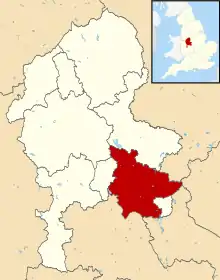 Shown within Staffordshire