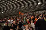 Fans of the  Graz 99ers in the main grandstand