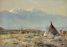 John Hafen, Tepees, Utah County (1907)