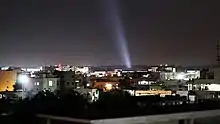 Lighting across the Uppal during Bonalu festival