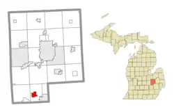 Location within Genesee County