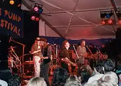 Lindisfarne at a festival in 1991