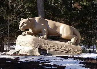 Nittany Lion Shrine (1942), Pennsylvania State University, State College, Pennsylvania.