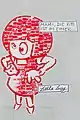 "Mami die Kitty ist im Eimer", Paste-up, Trier 2017, (Germany)