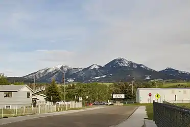 Northern Absaroka range as seen from Livingston, Montana