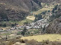 The village of Llamaq in the Pacllón District